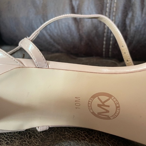 MICHAEL KORS pink ankle strap heels sz 10 m 
Please read description - Picture 11 of 12
